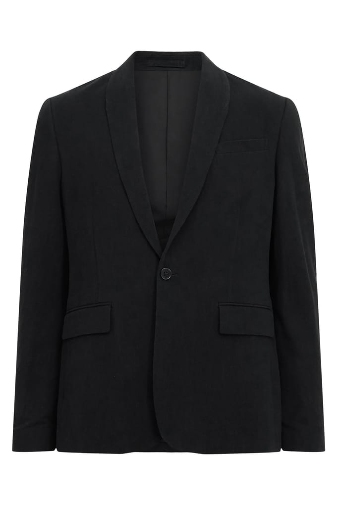 AllSaints Heron Blazer Black Maat: 42 | Blazers Outlet | Heren | Zwart
