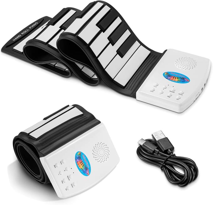 Opvouwbaar Digitale Piano Keyboard 49 Toetsen Draagbaar Voor Beginners