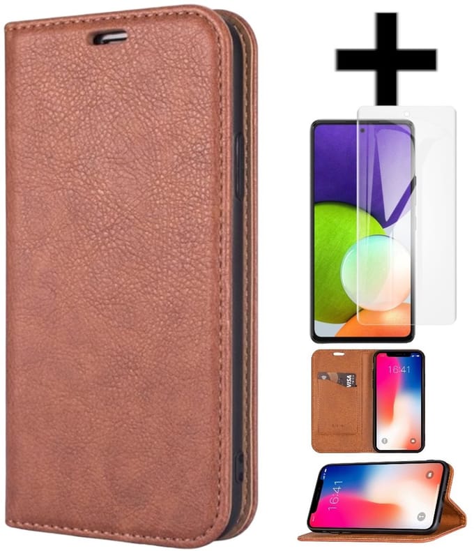 Rico Vitello Magnetische Wallet case Geschikt voor Apple iPhone 11/iphone 11 hoesje/iphone 11 book case + gratis screenprotector kleur Bruin