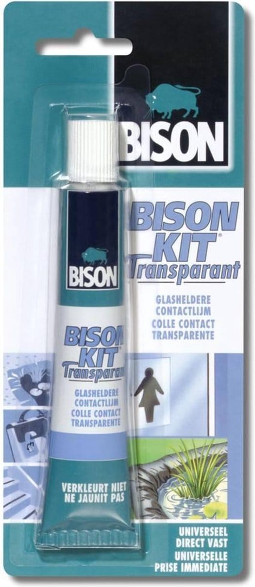 Bison Transparante contactlijm - glashelder - universeel - 50 ml