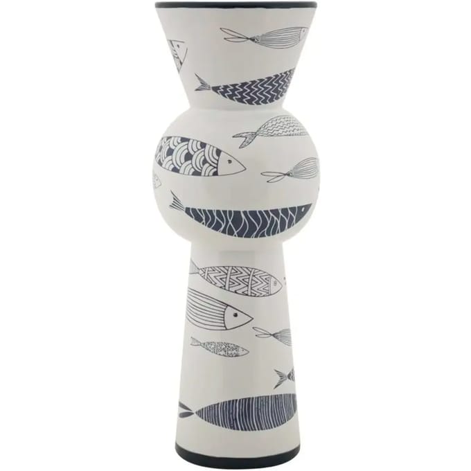 Vaas Mauro Ferretti Ceramica Fish Tall