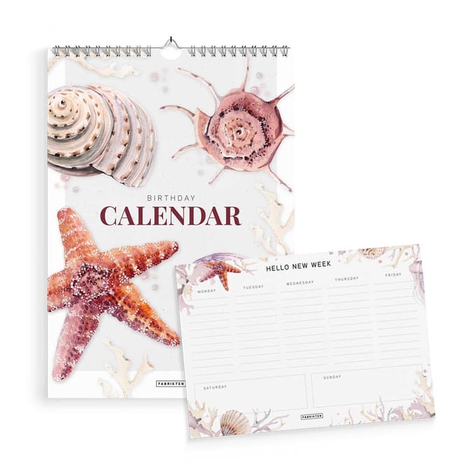 Fabrikten Bundel Strand - Kalender A4 + Weekplanner A5