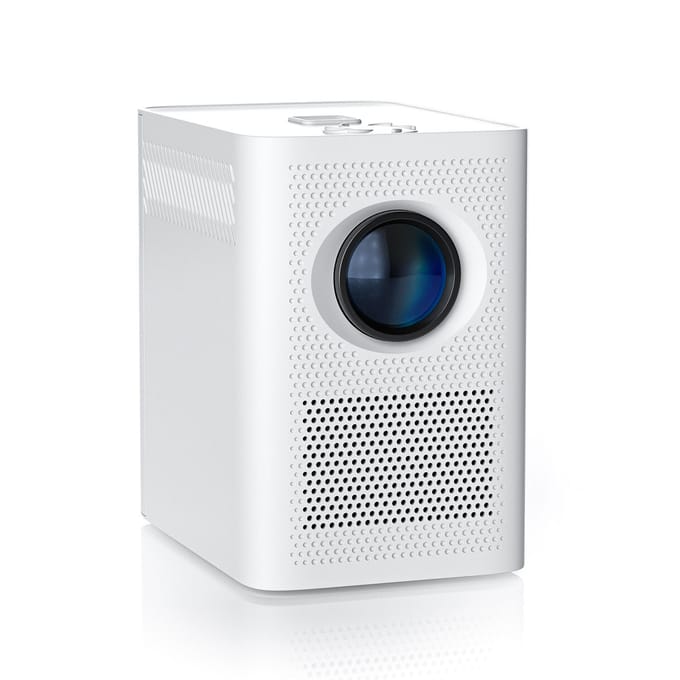 Mini Projector Oogbescherming Keystone Correctie Draagbare Projector Android 7 100-inch Groot AU Plug wit