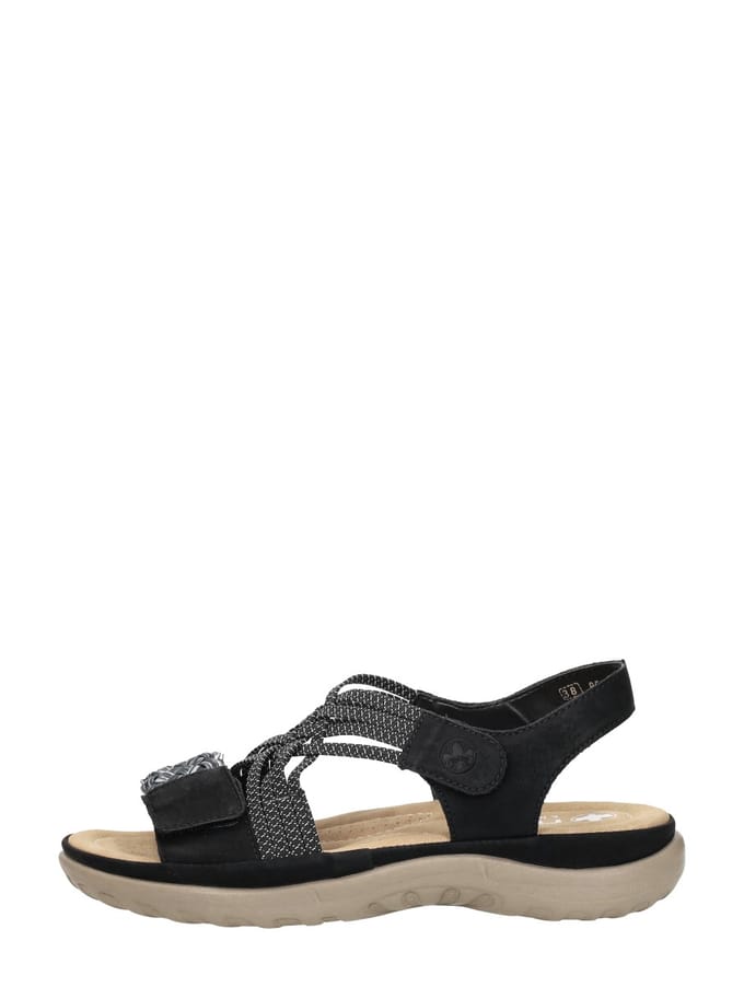 Rieker Sandalen F zwart Synthetisch - Maat 41