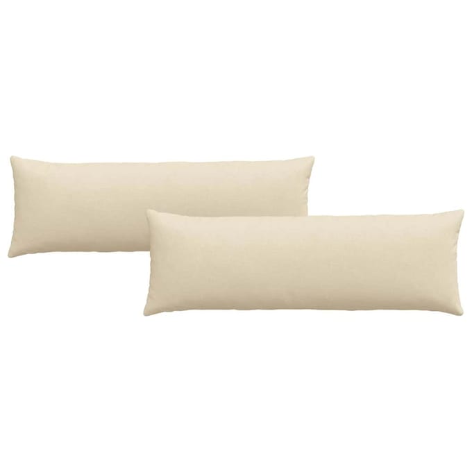 vidaXL - Zitkussens - 2 - st - Stof - Crème - 120 - x - 40 - cm