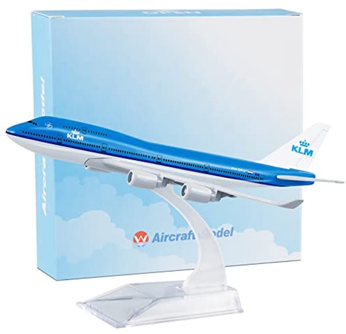 Diecast Vliegtuigmodel 16cm - Boeing 747 1:400 voor Collectie
