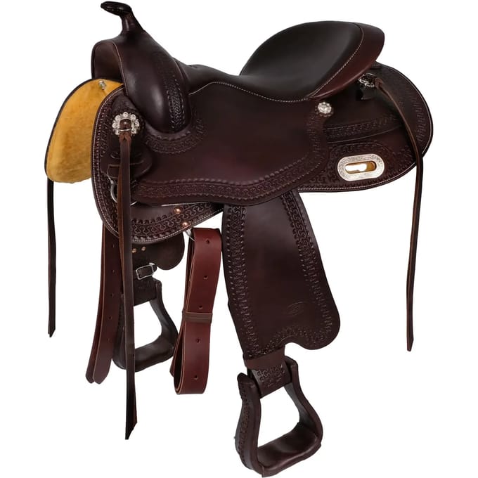 Paardenzadel van leer Freemax Reiner