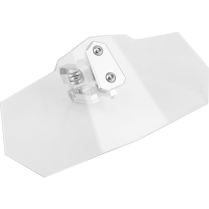Voorruit Verlengset Universeel Verhoogd Verstelbaar Clip-on Spoiler Motorfiets Windgeleider white