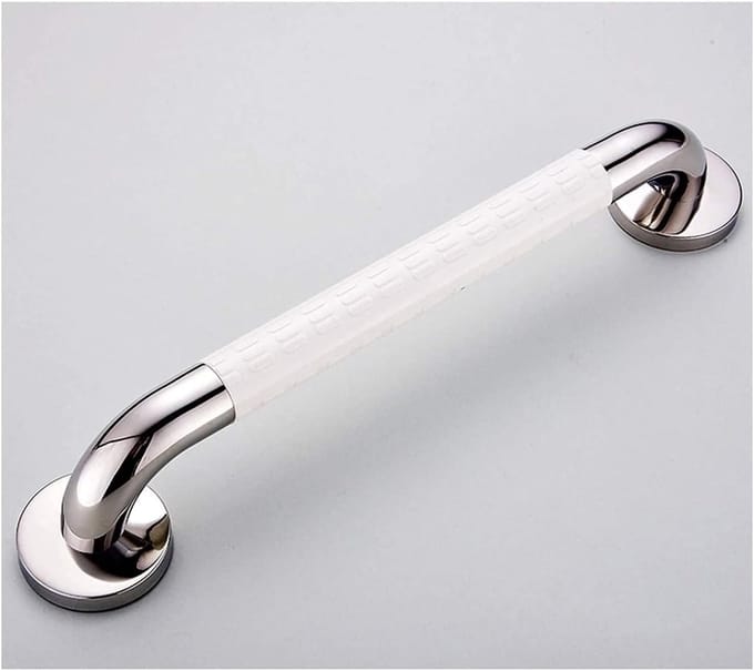 Badkuipgreep Metaal - Veiligheidsbeugel Antislip - Extra Stabiliteit - Verborgen Schroefmontage - 48 cm Lengte - Set van 4