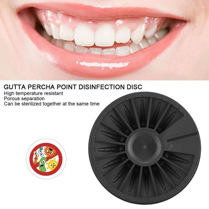 Disque de Désinfection de Point de Gutta Percha Dentiste Oral Dents Stériliser Instrument Outil black