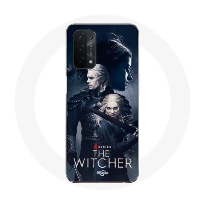 Oppo A54 5G hoesje de witcher geralt yennefer ciri degen