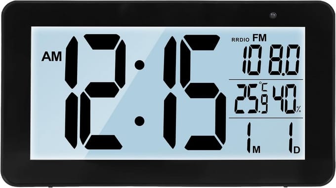 Klokradio met Wekker - Digitale Wekker - Wekkerradio - snooze functie