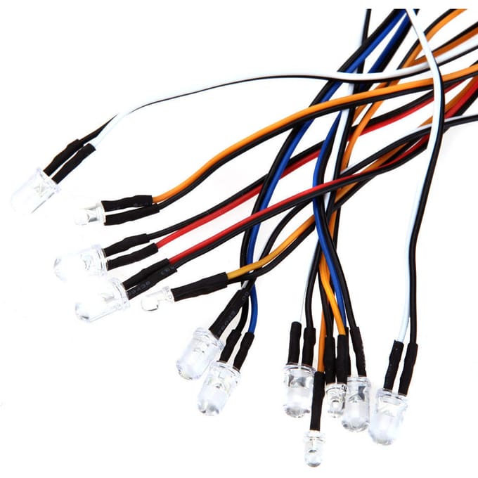 AX-003 Multifunctionele ultraheldere LED-lamp voor 1/10 1/8 modelauto veelkleurig