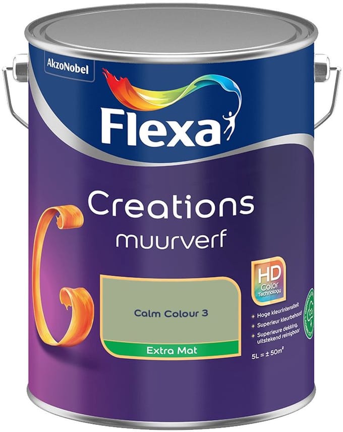 Flexa - Creations Muurverf Extra Mat - Calm Colour 3 - Mengverf - 5 L