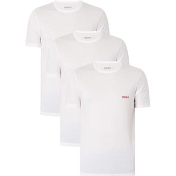 HUGO T-shirts regular fit (3-pack) - heren T-shirts O-hals - wit