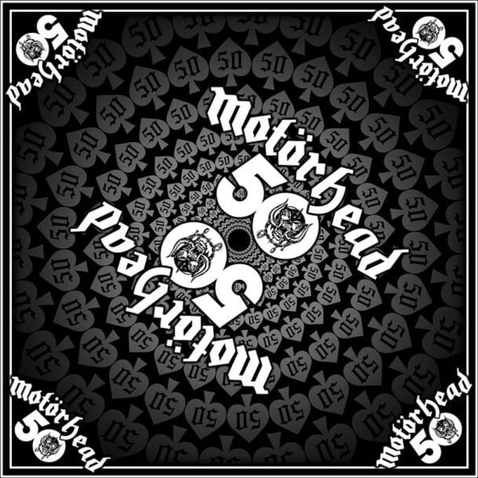 Motörhead 50 Years Unisex Doek - zwart - Standard