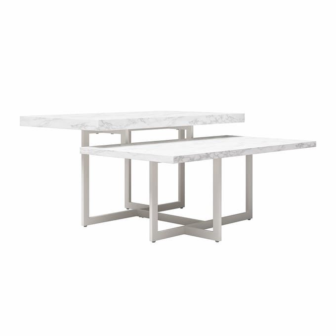 Brielle-Salontafel - Wit Marmerlook