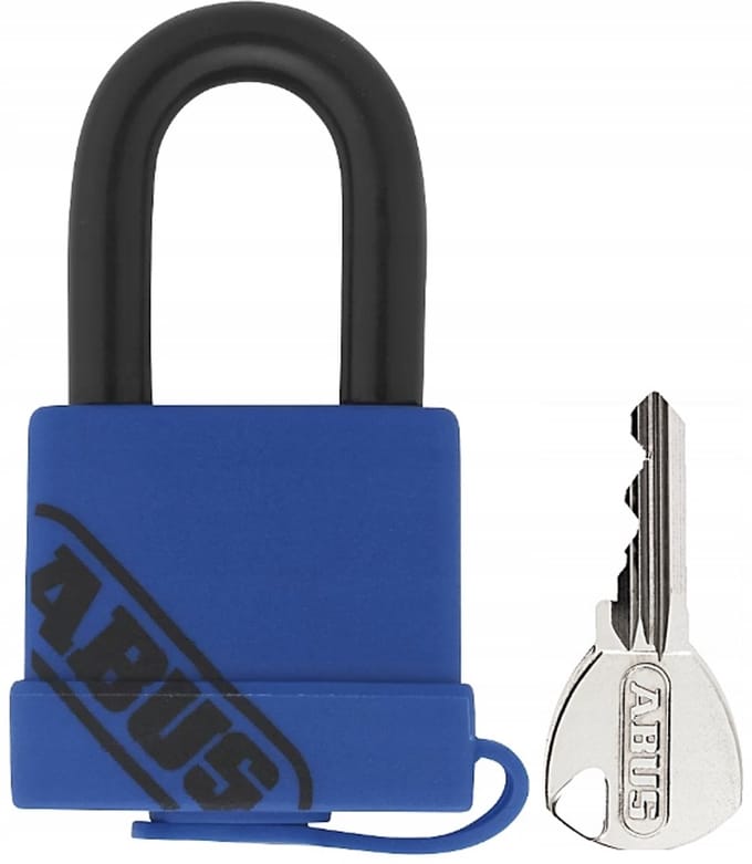 ABUS Kettingslot 70IB/35 Marine - 1 Sleutelsysteem, Blauw, 2 Sleutels
