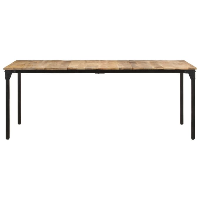 vidaXL - Eettafel - 200x100x76 - cm - ruw - mangohout