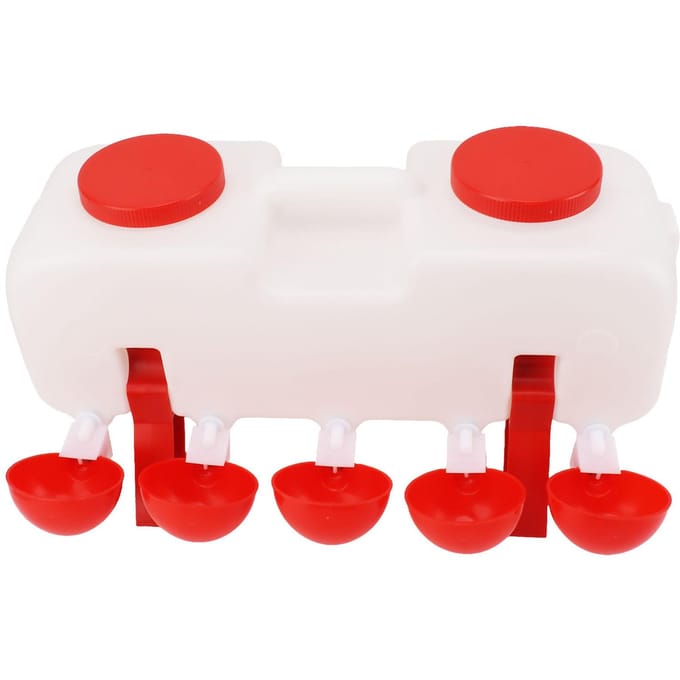Abreuvoir semi-automatique pour volailles, 10 L, accessoires pour poulaillers, canards et oies white