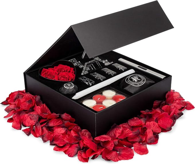 Romantische Cadeaubox met Decoraties voor een Speciale Nacht