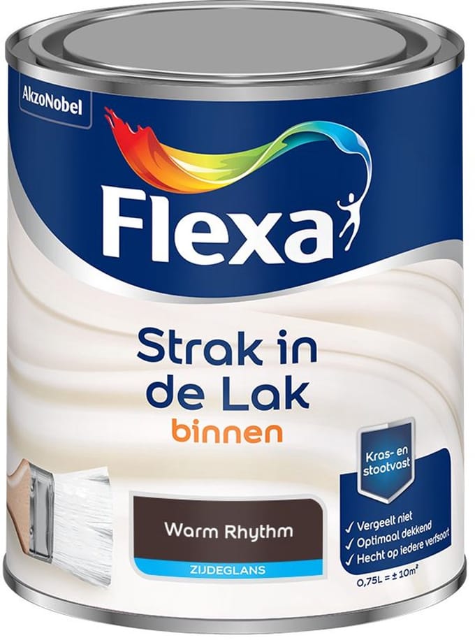 Flexa - Strak In De Lak Binnenlak Zijdeglans - Warm Rhythm - Mengverf - 750 Ml