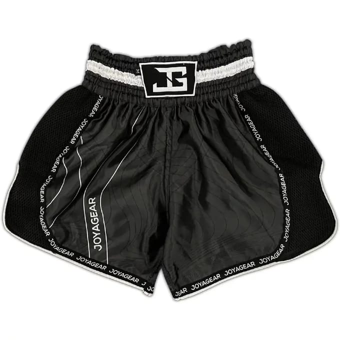 Joya Essential - Kickboks broekje - Zwart met wit (Beschikbaar in verschillende maten)