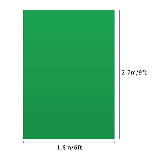 1,8 * 2,7 m / 6 * 9ft Professionele groene schermachtergrond Studiofotografie Achtergrond wasbaar 1.8m*2.7m groen