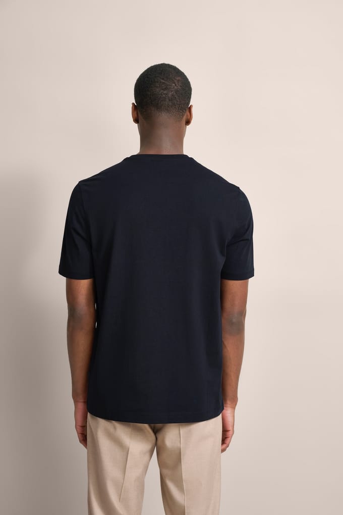 Bugatti Herren T-shirt met rubberen logo-opdruk