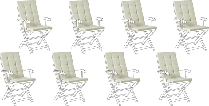 MAUI PREMIUM - Tuinkussen set 8 stuks - Lichtgroen - Polyester