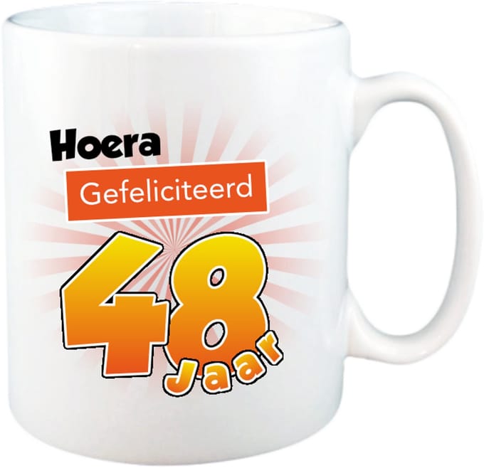 Mok 48 Jaar - Verjaardagscadeau 48 Jaar