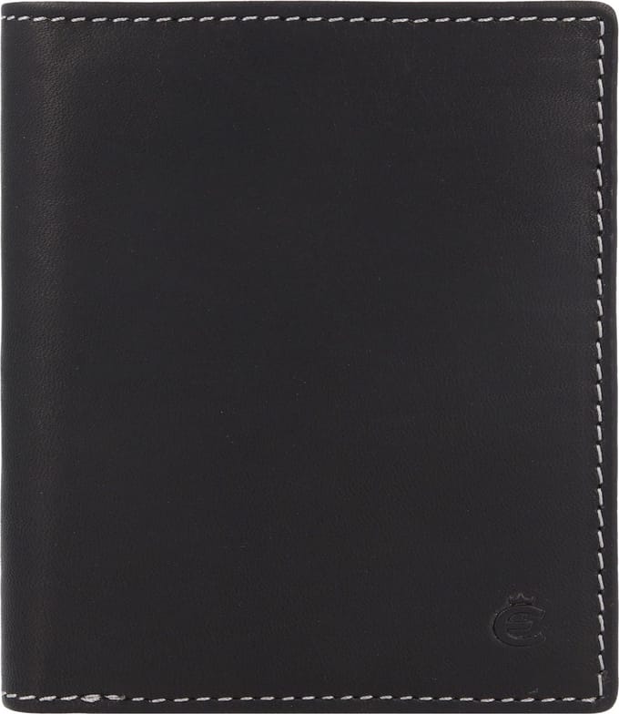 Esquire Dallas Portemonnee RFID Leer 9,5 cm - Jongens - Staand formaat - schwarz
