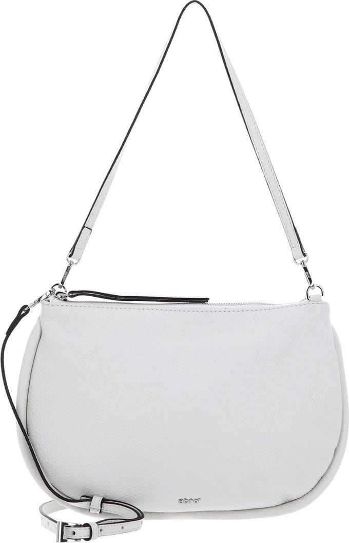 abro Leren Schoudertas Leather Dalia Crossbody Bag Willow Ivory Crème