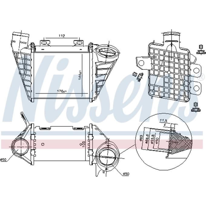 Intercooler NISSENS 96795