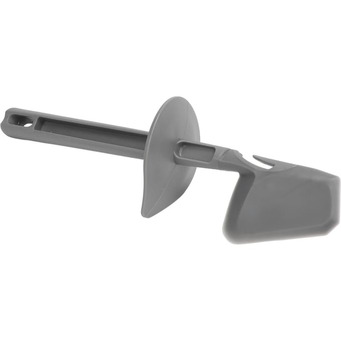 Universele Spatel Plastic Blender Spatel Ergonomische Handgreep Afwasbaar Flexibel Blender Schraper Eten gray