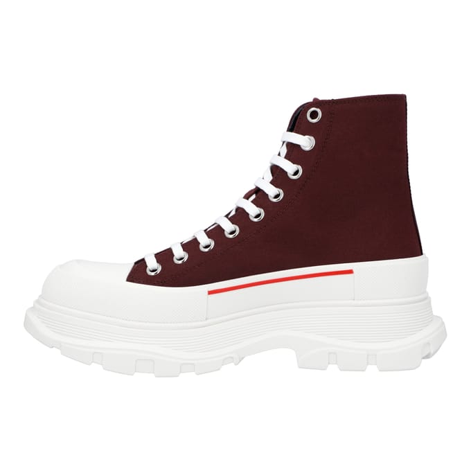 Alexander McQueen Tread Slick Boots 'Bordeaux Wit'