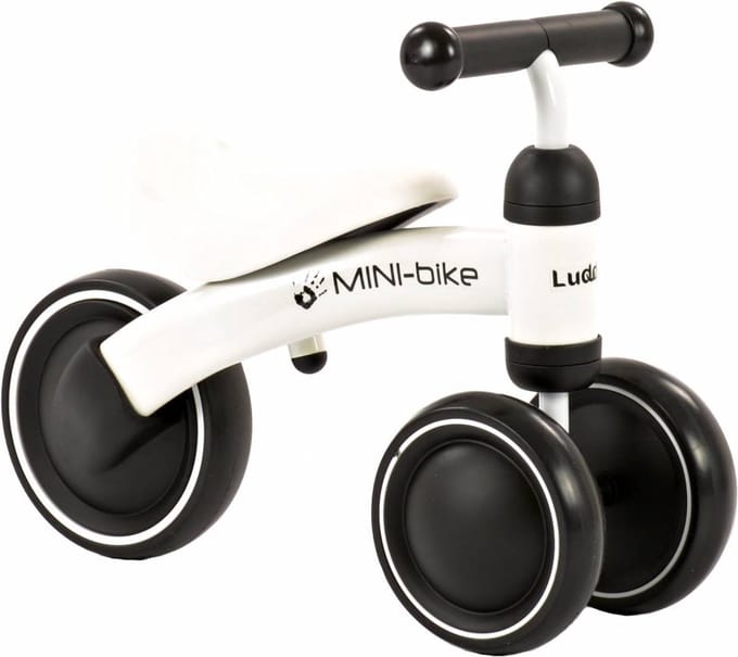 2Cycle Mini-Bike - Loopfiets - Jongens en Meisjes - 1 Jaar - Speelgoed - Wit - Loopfiets 1 jaar - Balance bike