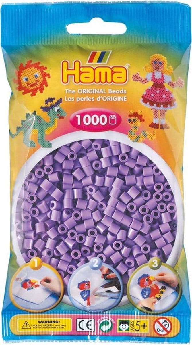 Hama Kralen 1000st nr. 45 pastelpaars Strijkkralen & -parels