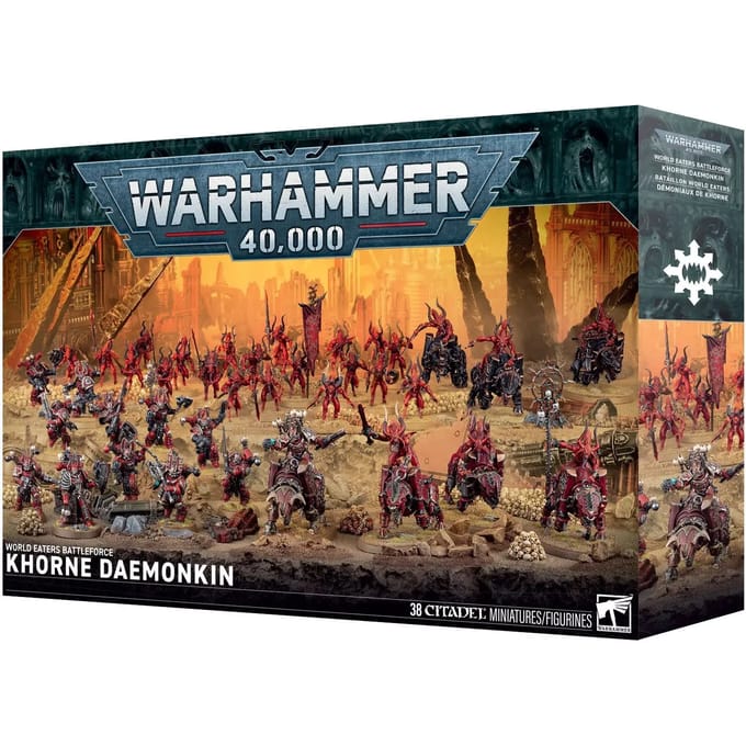 Beeldjes Games Workshop Warhammer 40k - Battleforce World Eaters : Demons de Khorne