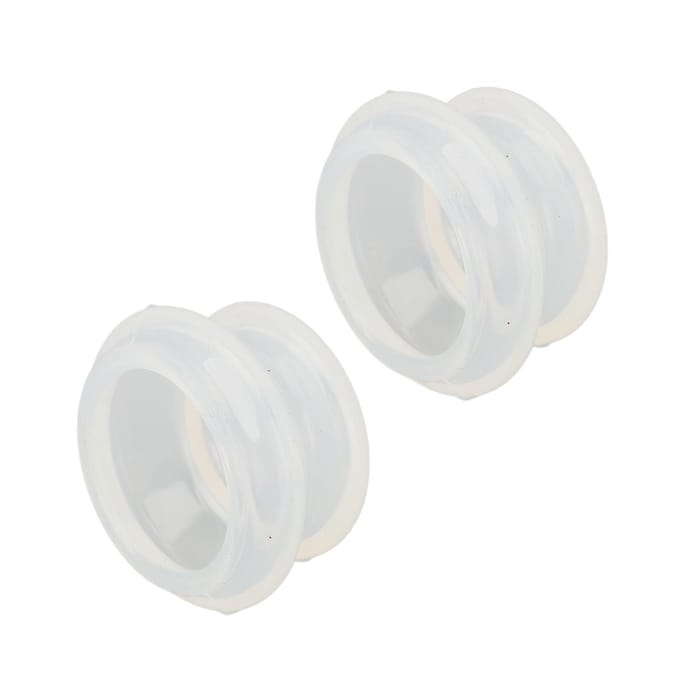 10 stuks Siliconen Cupping Gezicht Professionele Siliconen Zuignappen voor Cellulitis Vermindering white