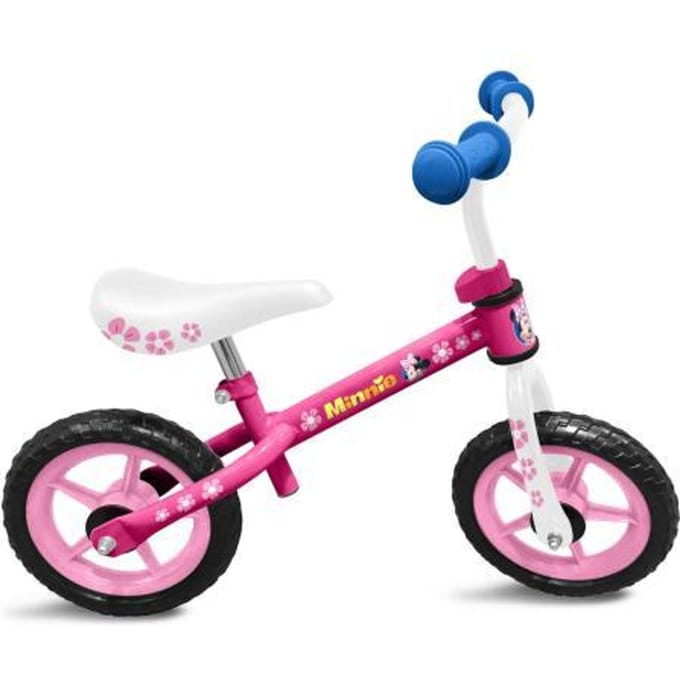 Disney Loopfiets Minnie Mouse - Loopfiets - Meisjes - Roze;Wit - 10 Inch