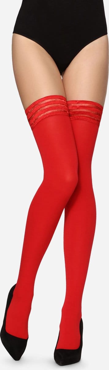 Merry Style Dames Hold-Up Kousen - 20 Denier - Licht glanzend - Elastisch - Polyamide - MS-GB-216 - Rood - M-L