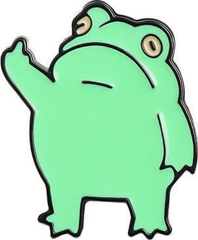 Kledingspeld - Pin - Broche - Enamel pins - Kikker 1 stuks