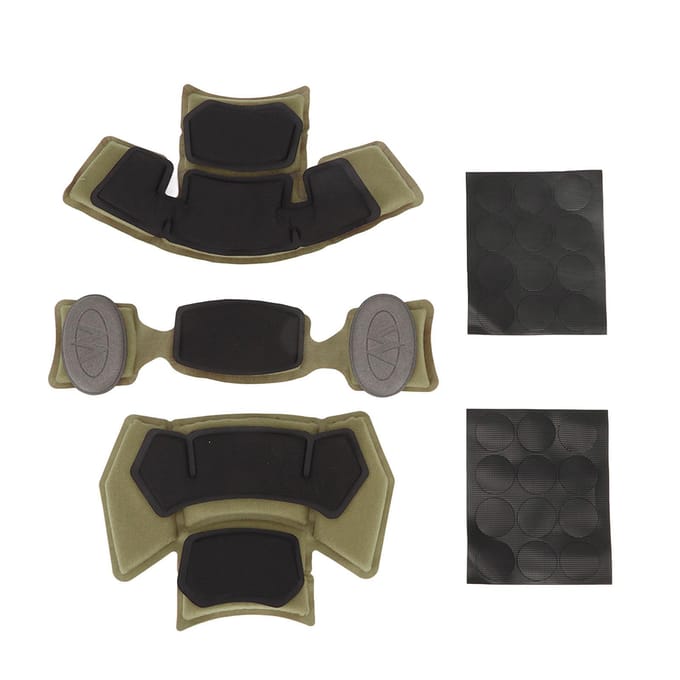 Système de doublure de casque de combat Coussinet éponge à mémoire interne Tapis de protection Accessoires de coussinet de casque Green