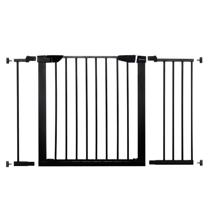 Springos Traphekje | Traphek | Veiligheidshekje | Metaal | Zwart | 111 - 117 cm