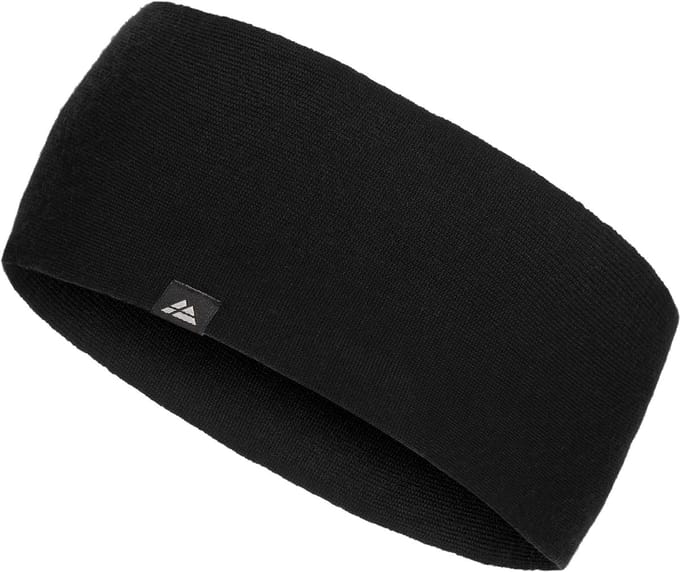 DANISH ENDURANCE Merino Hoofdband - Zwart - Maat S/M
