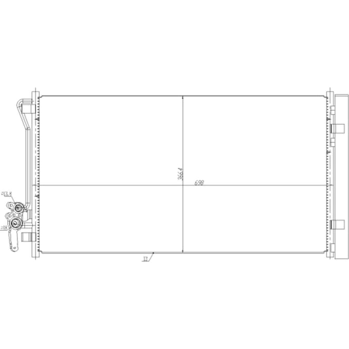Condensor, airconditioning NRF 350479