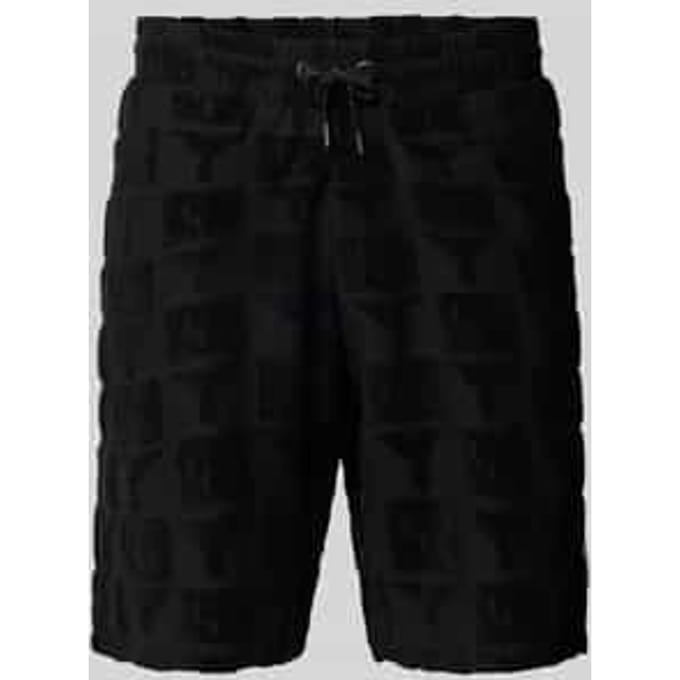 Regular fit sweatshorts met structuurmotief, model 'BEACHWEAR'