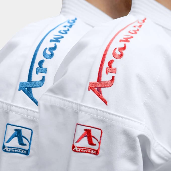 Arawaza Black Diamond Karatepak WKF Combo kit Rood & Blauw