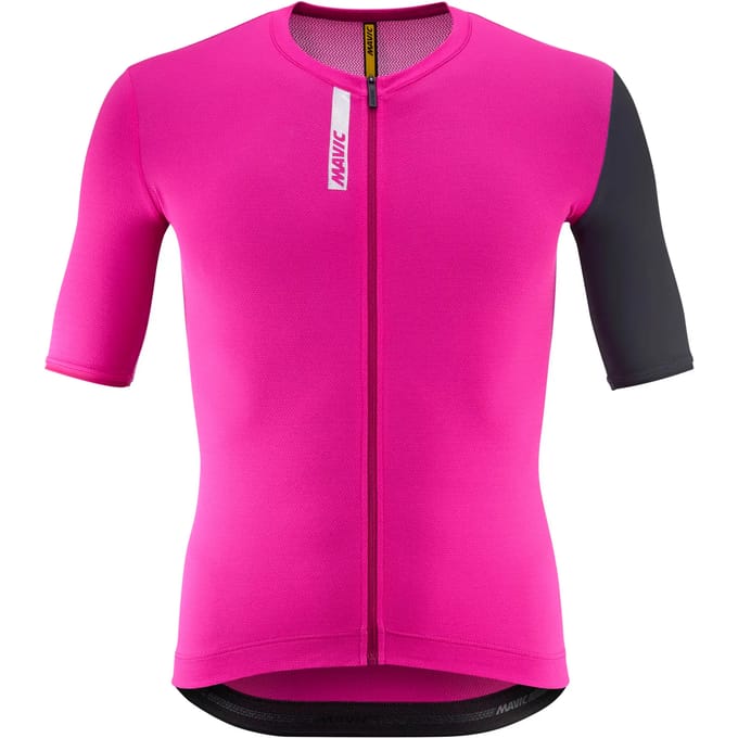 Mavic Essential Korte Mouw Wielertrui Roze M Man